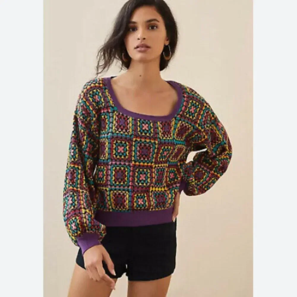 FARM Rio Multicolor Patterned Sweater - Picture 11 of 12
